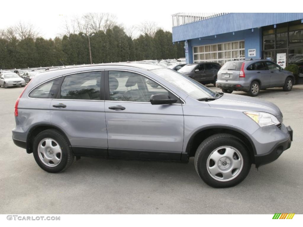 2008 CR-V LX 4WD - Glacier Blue Metallic / Gray photo #4