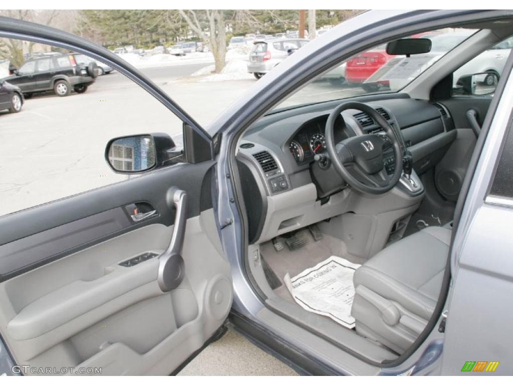 2008 CR-V LX 4WD - Glacier Blue Metallic / Gray photo #9
