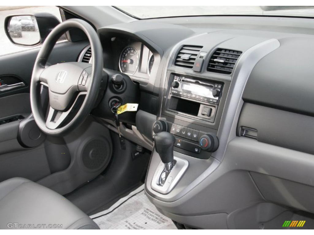 2008 CR-V LX 4WD - Glacier Blue Metallic / Gray photo #17