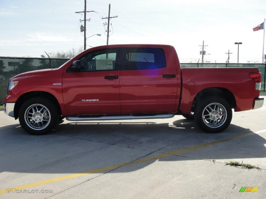 2011 Tundra CrewMax - Radiant Red / Black photo #6