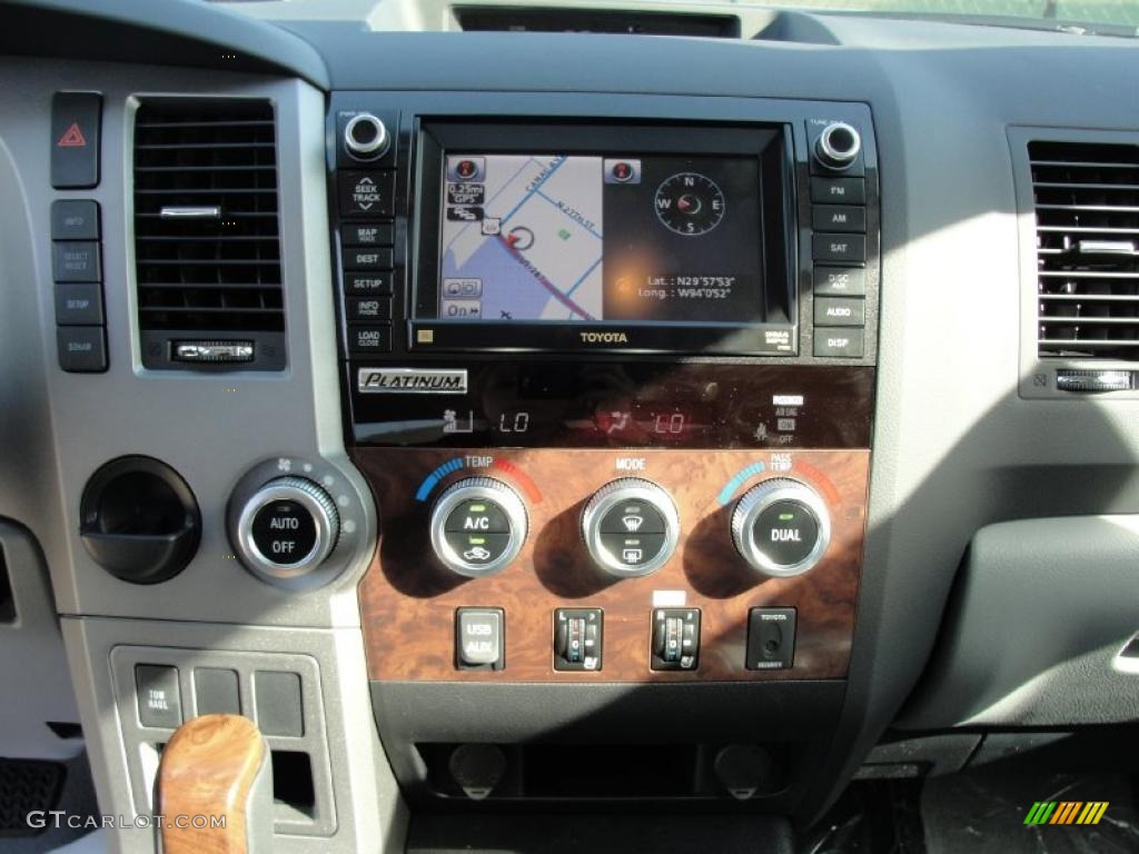 2011 Toyota Tundra Platinum CrewMax Controls Photo #42660096