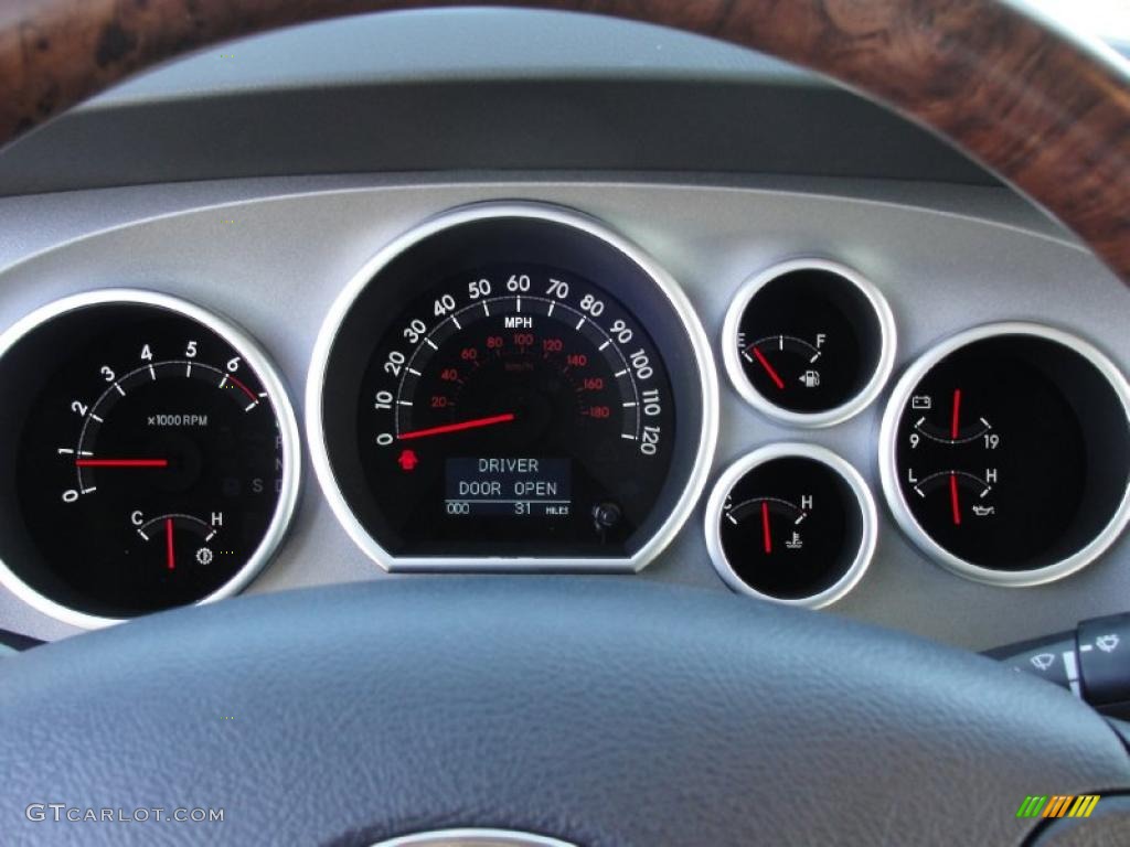 2011 Toyota Tundra Platinum CrewMax Gauges Photo #42660208