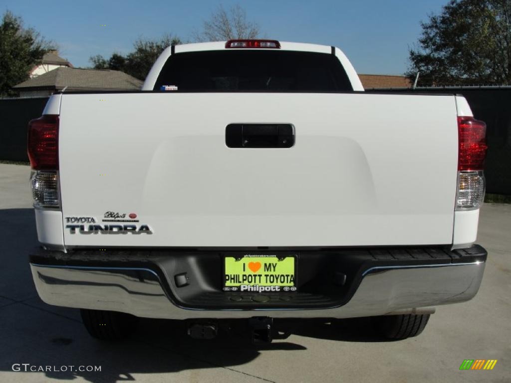 2011 Tundra Double Cab - Super White / Graphite Gray photo #4