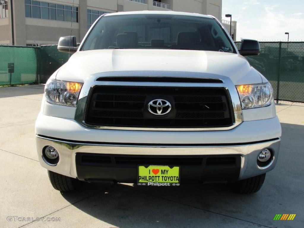 2011 Tundra Double Cab - Super White / Graphite Gray photo #8