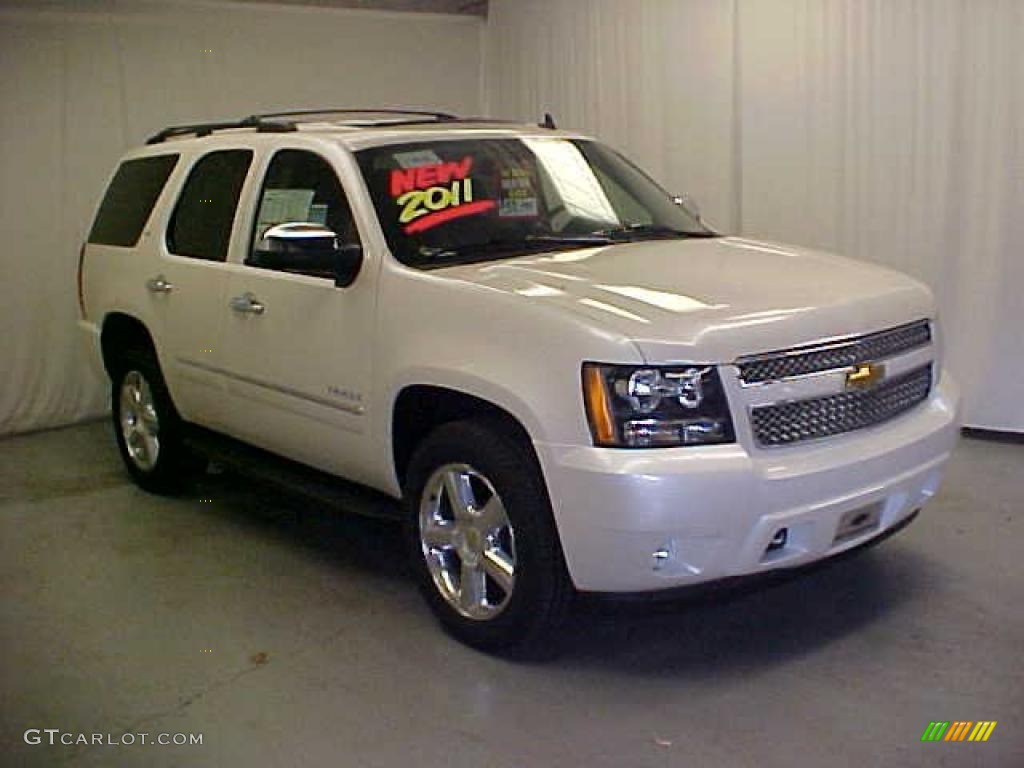 2011 Tahoe LTZ 4x4 - White Diamond Tricoat / Ebony photo #1