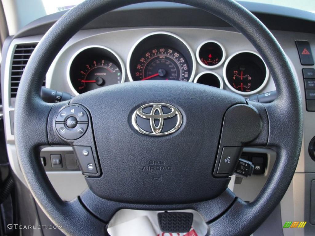 2011 Toyota Tundra TSS CrewMax Graphite Gray Steering Wheel Photo #42661836