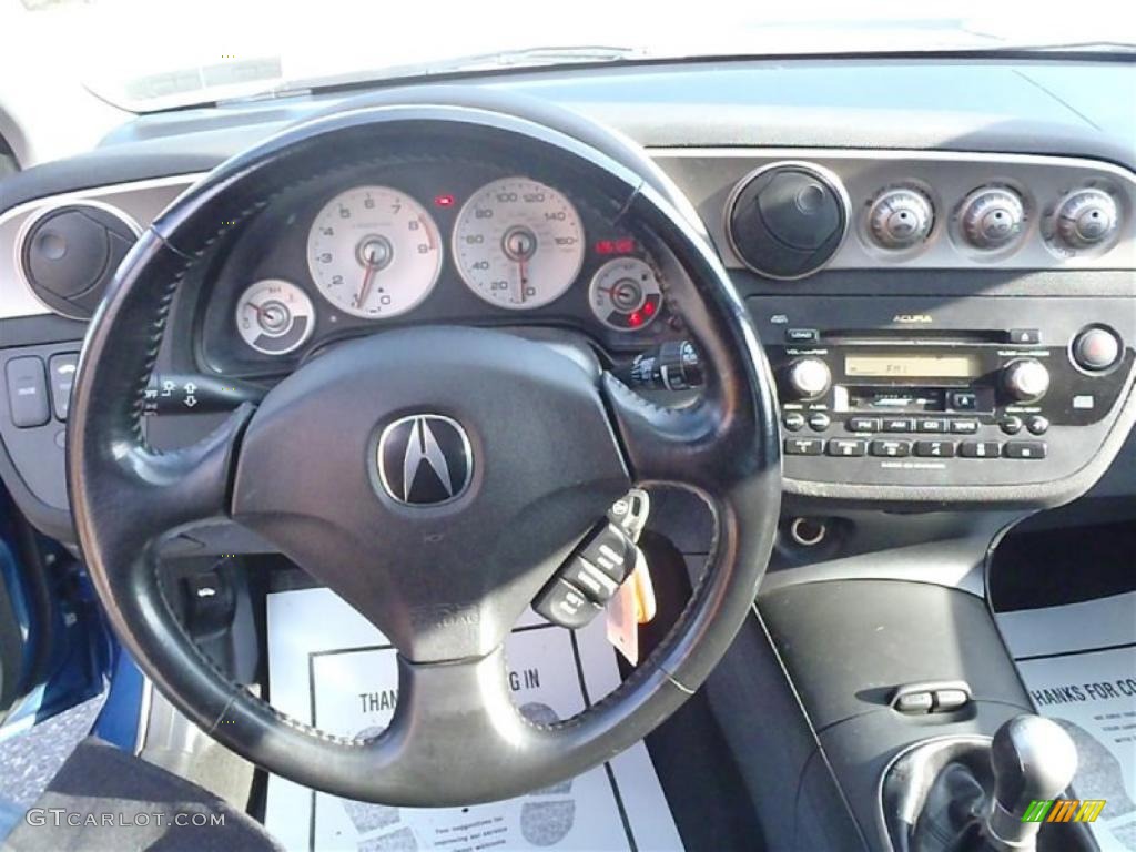 2002 Acura RSX Type S Sports Coupe Ebony Black Dashboard Photo #42662031