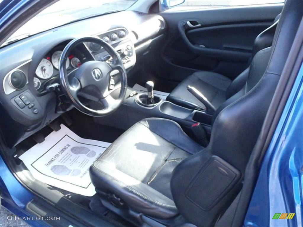 Ebony Black Interior 2002 Acura RSX Type S Sports Coupe Photo #42662444