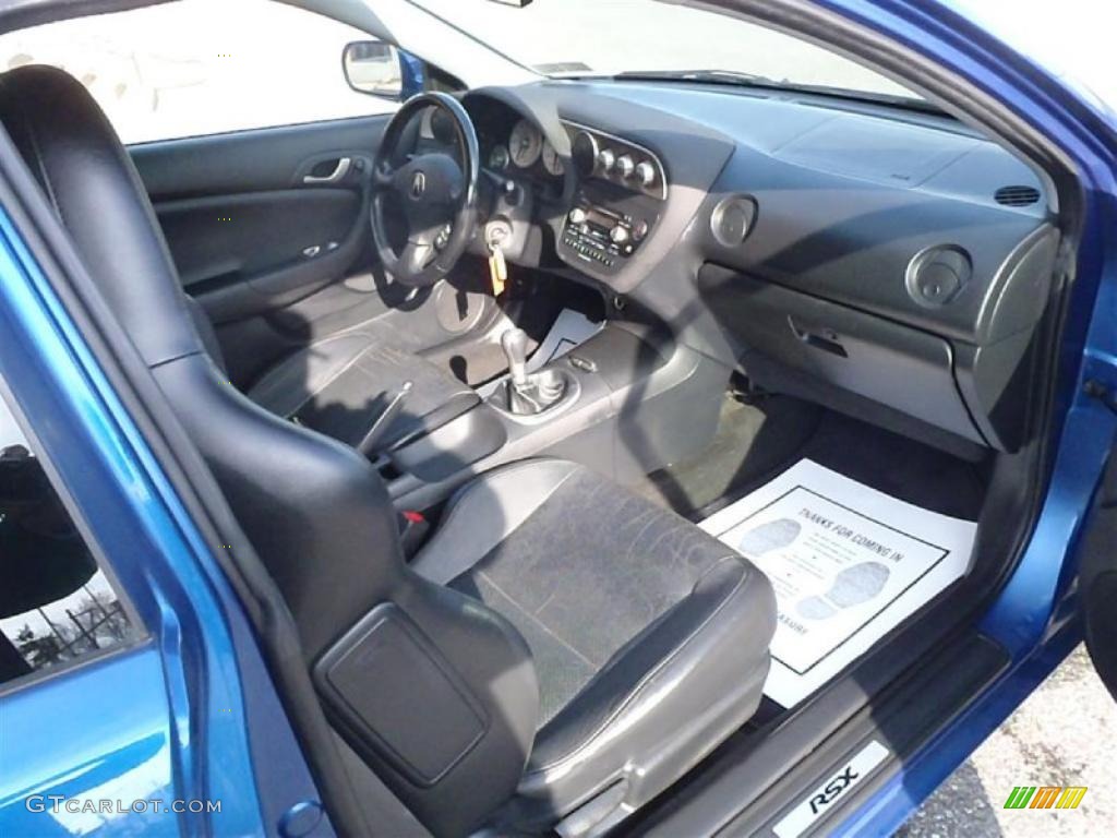 Ebony Black Interior 2002 Acura RSX Type S Sports Coupe Photo #42662474