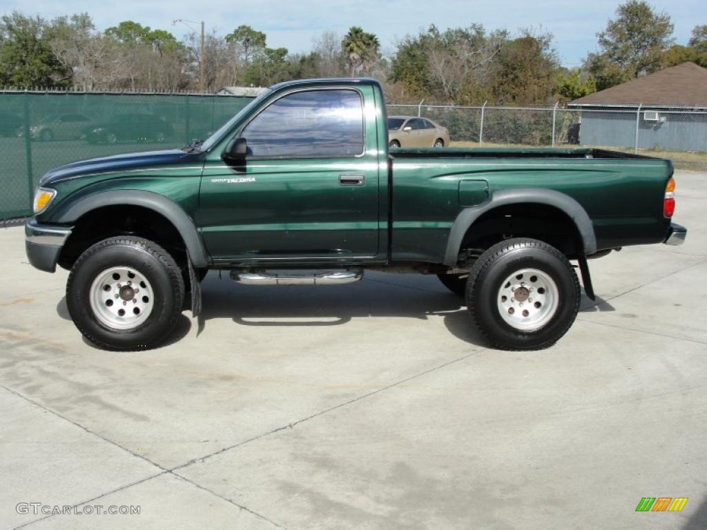 2001 Tacoma PreRunner Regular Cab - Imperial Jade Green Mica / Charcoal photo #6