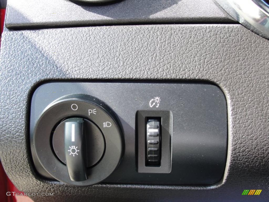 2009 Mustang V6 Coupe - Dark Candy Apple Red / Light Graphite photo #40