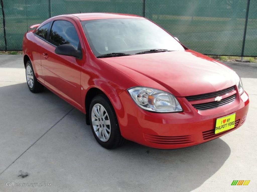 2009 Cobalt LS Coupe - Victory Red / Gray photo #1