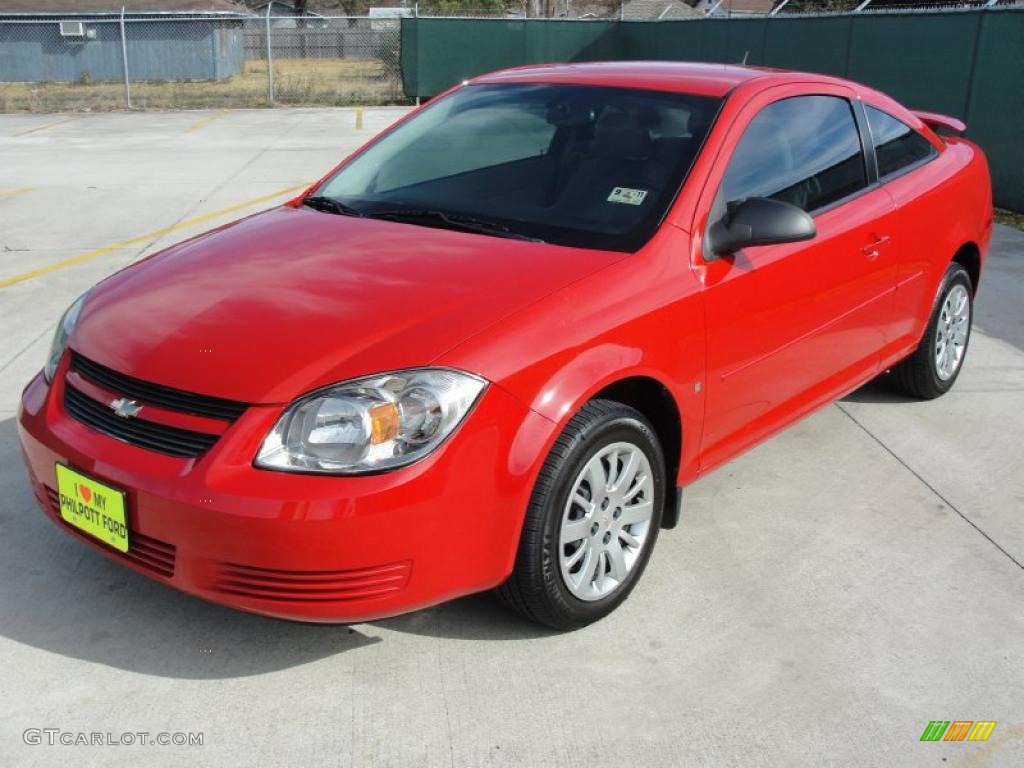 Victory Red 2009 Chevrolet Cobalt LS Coupe Exterior Photo #42667514
