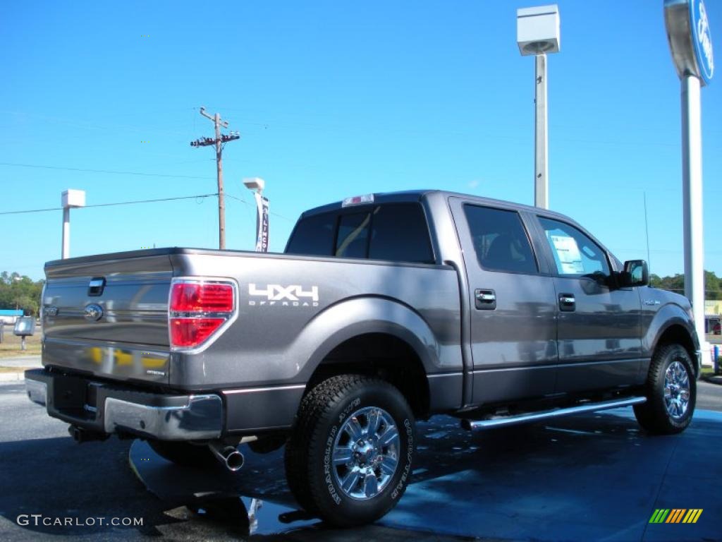 2011 F150 XLT SuperCrew 4x4 - Sterling Grey Metallic / Steel Gray photo #3