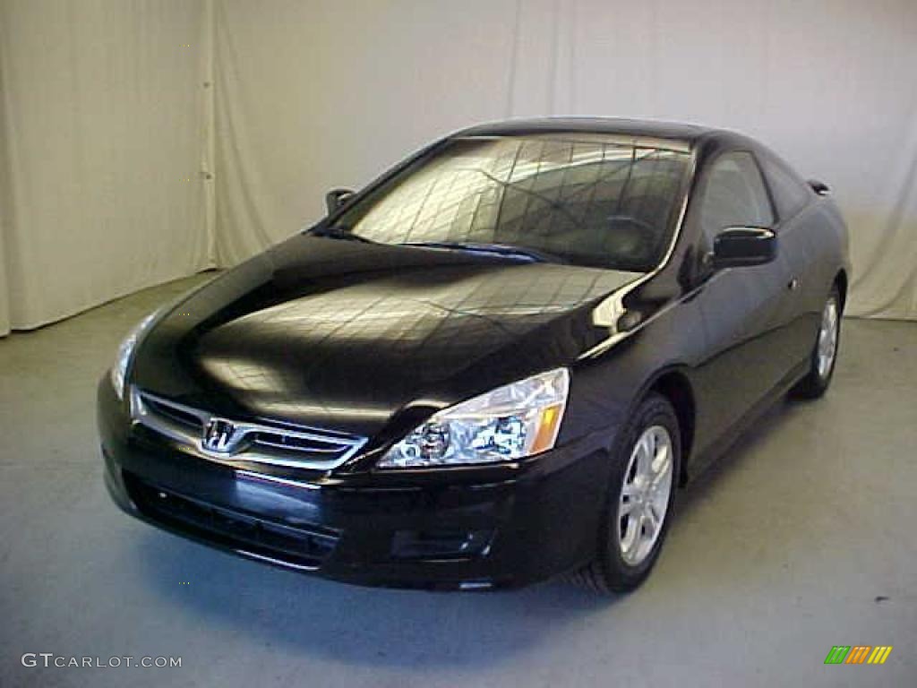 2007 Accord EX Coupe - Nighthawk Black Pearl / Black photo #1