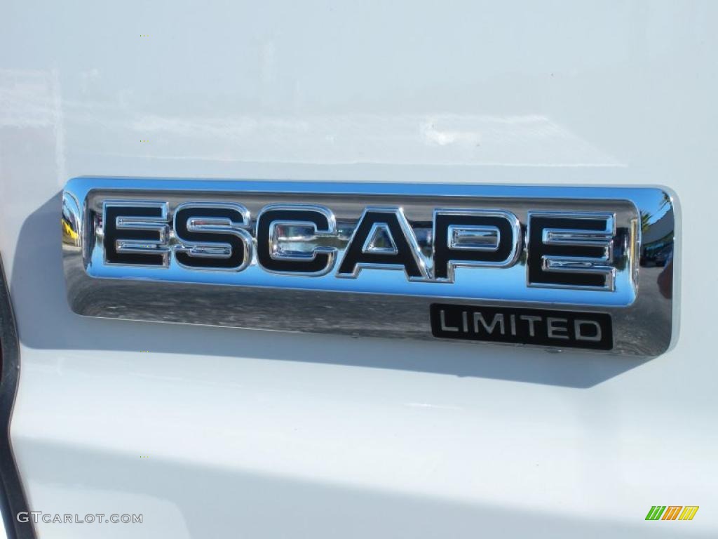 2011 Escape Limited - White Suede / Charcoal Black photo #3