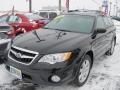 2008 Obsidian Black Pearl Subaru Outback 2.5i Limited Wagon  photo #1