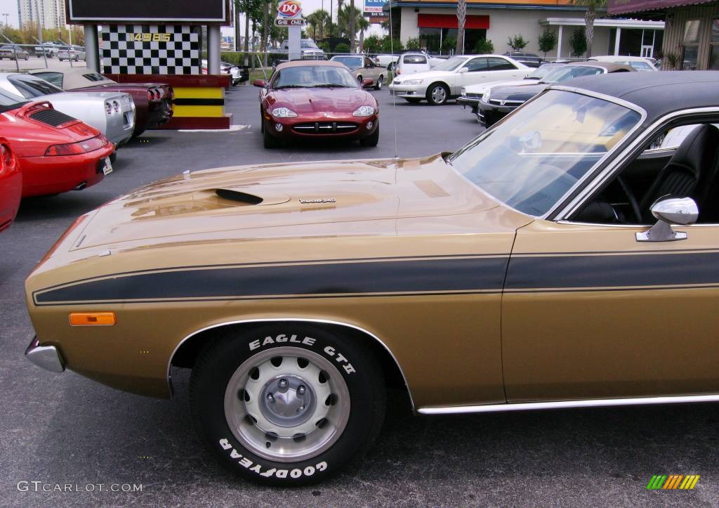 Gold 1972 Plymouth Cuda 340 Coupe Exterior Photo #426699