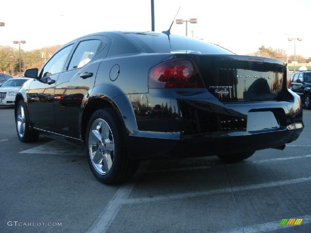 Brilliant Black Crystal Pearl 2011 Dodge Avenger Lux Exterior Photo #42672638