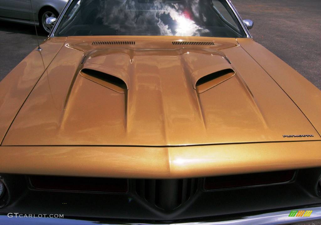 1972 Cuda 340 Coupe - Gold / Black photo #11