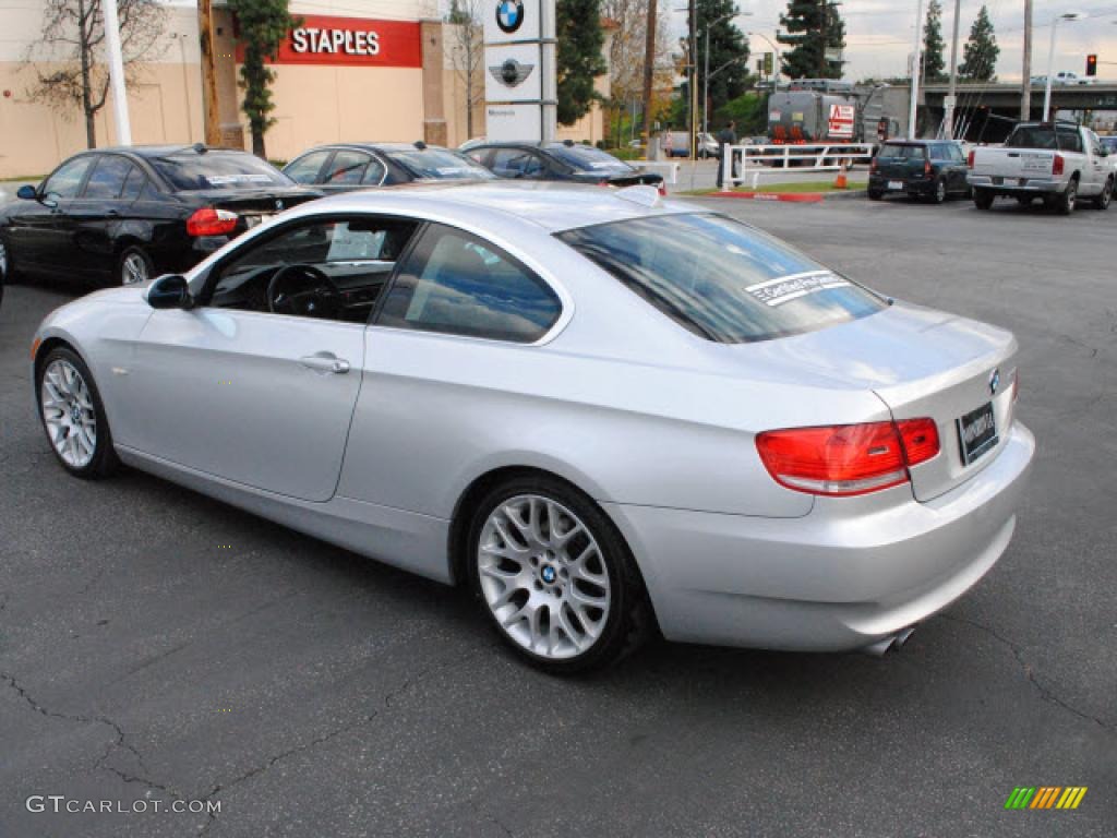 2008 3 Series 328i Coupe - Titanium Silver Metallic / Black photo #10