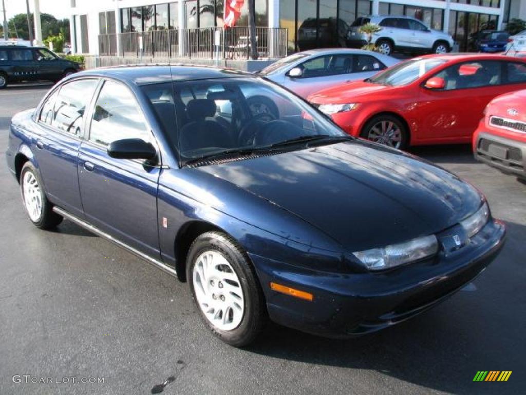 1998 S Series SL2 Sedan - Dark Blue Pearl Metallic / Black/Gray photo #1