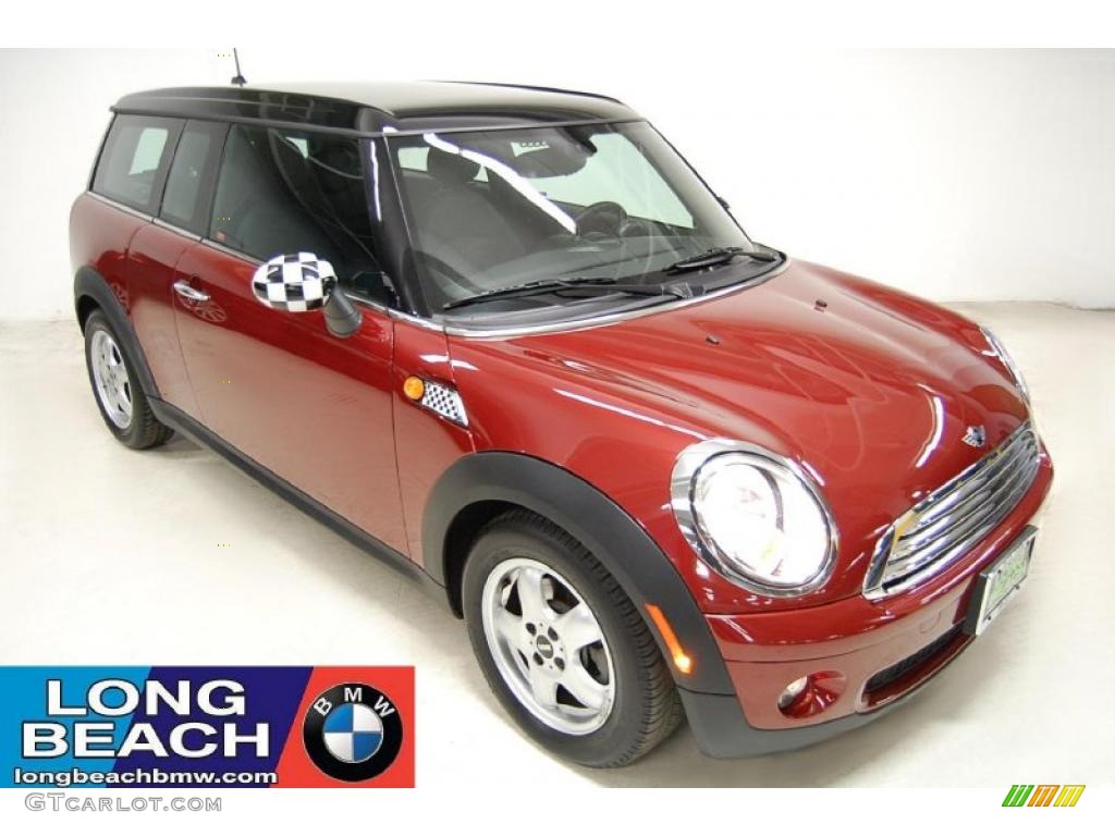 2009 Cooper Clubman - Nightfire Red Metallic / Punch Carbon Black Leather photo #1