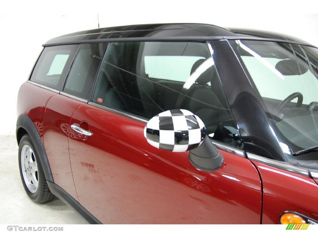 2009 Cooper Clubman - Nightfire Red Metallic / Punch Carbon Black Leather photo #4