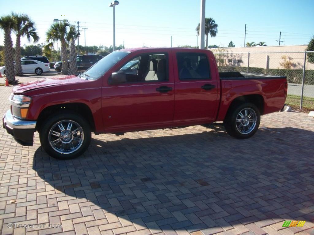 2006 Colorado LT Crew Cab - Victory Red / Very Dark Pewter photo #7