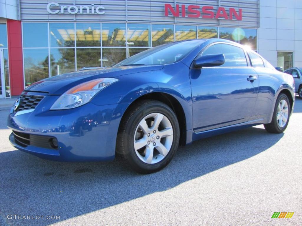 2008 Altima 2.5 S Coupe - Azure Blue Metallic / Charcoal photo #1