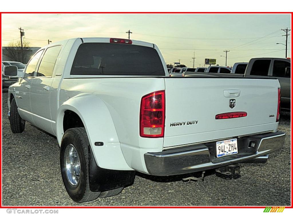 Bright White 2006 Dodge Ram 3500 SLT Mega Cab Dually Exterior Photo #42680469