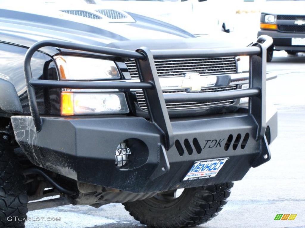 2003 Silverado 2500HD LS Crew Cab 4x4 - Black / Dark Charcoal photo #10