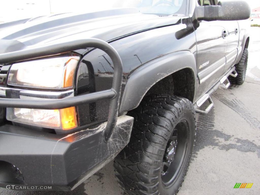 2003 Silverado 2500HD LS Crew Cab 4x4 - Black / Dark Charcoal photo #16