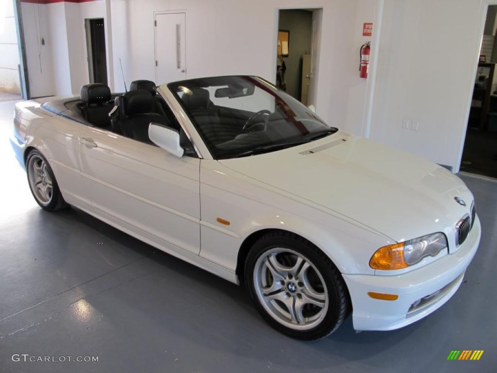 2001 3 Series 330i Convertible - Alpine White / Black photo #5