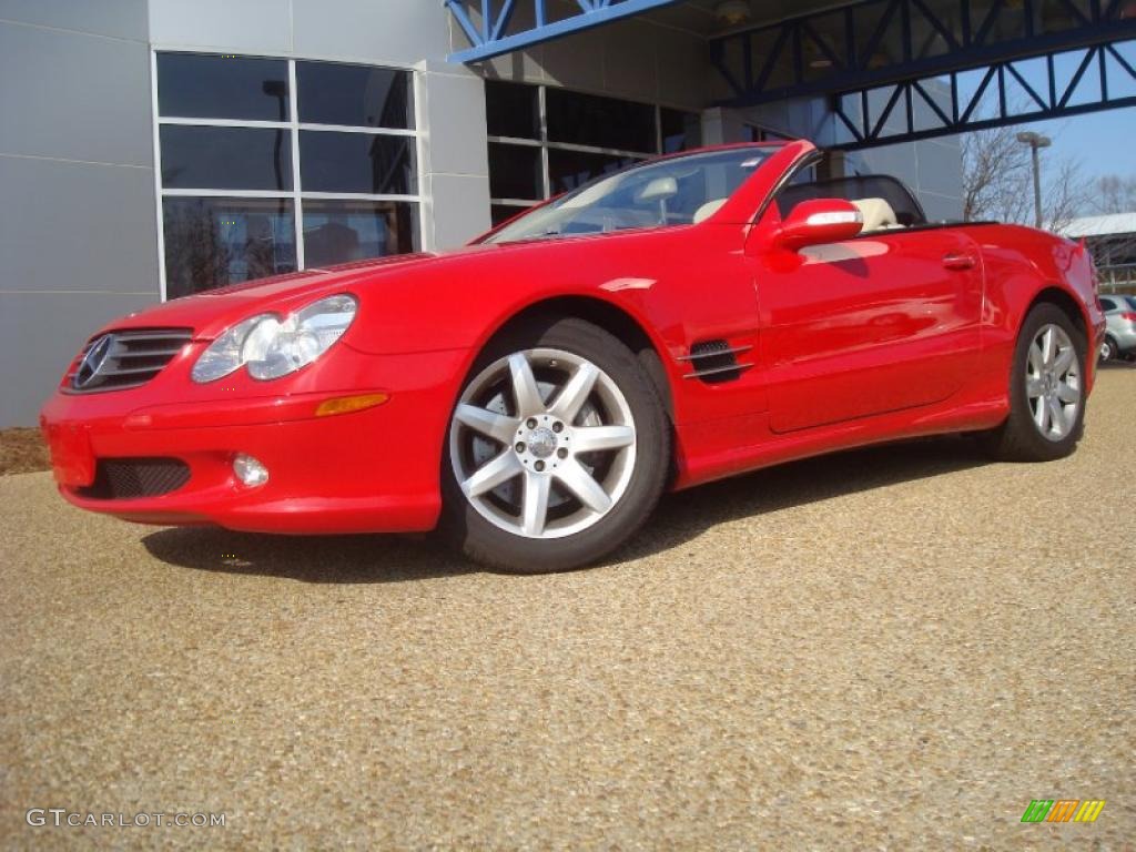 2003 SL 500 Roadster - Magma Red / Stone photo #2