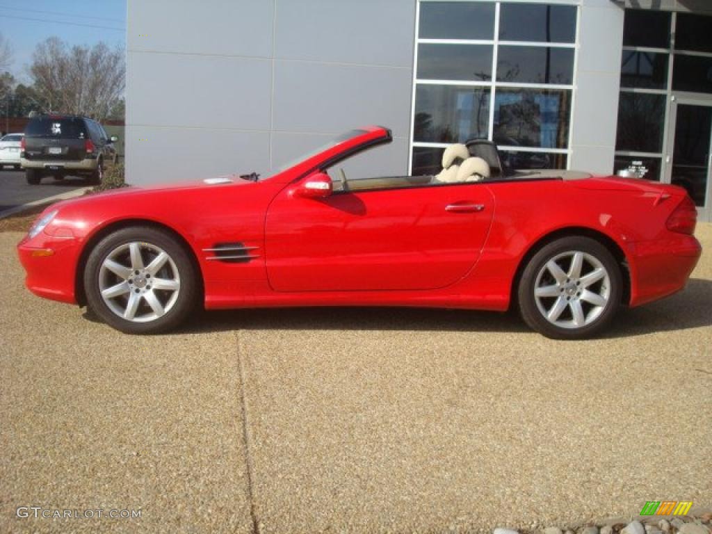 2003 SL 500 Roadster - Magma Red / Stone photo #3