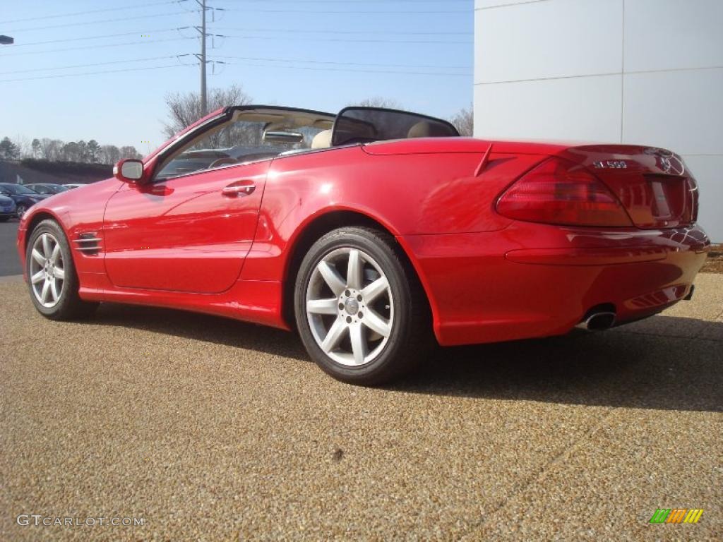 2003 SL 500 Roadster - Magma Red / Stone photo #4