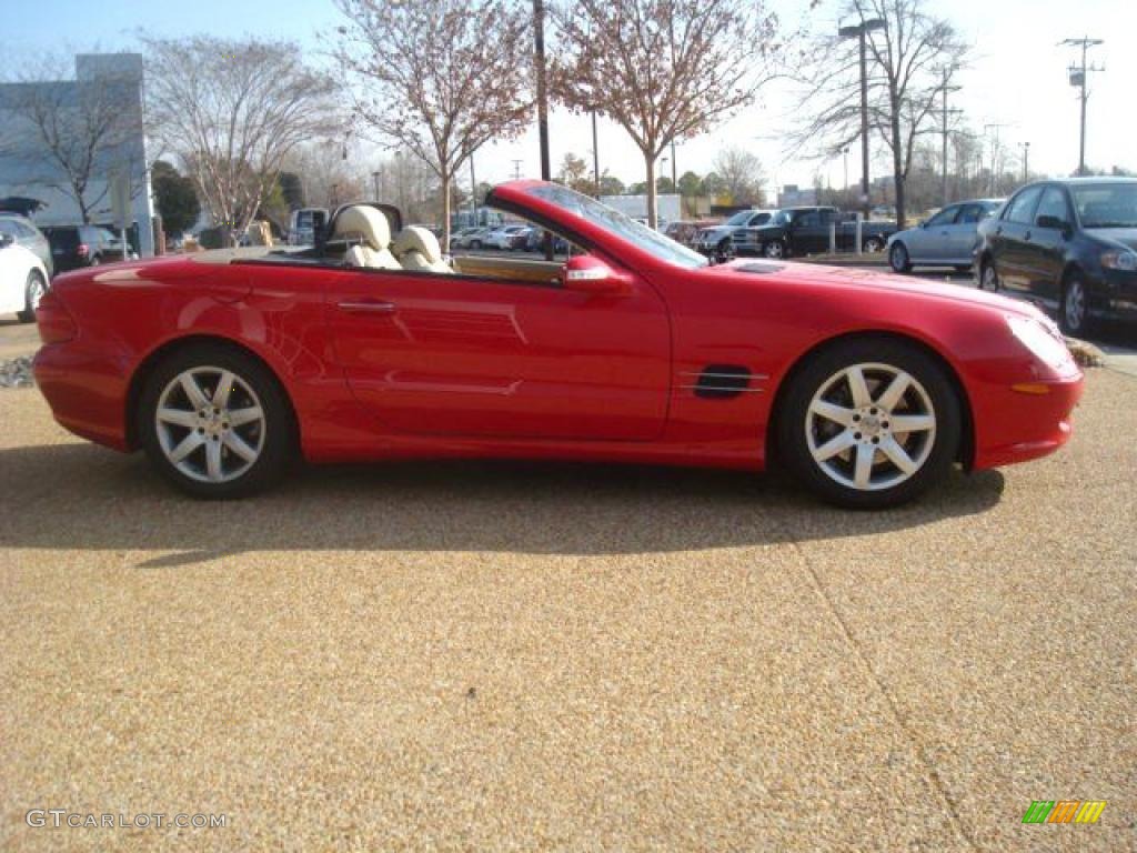 2003 SL 500 Roadster - Magma Red / Stone photo #7