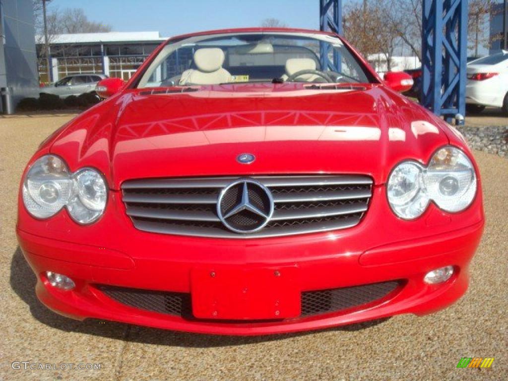 2003 SL 500 Roadster - Magma Red / Stone photo #9