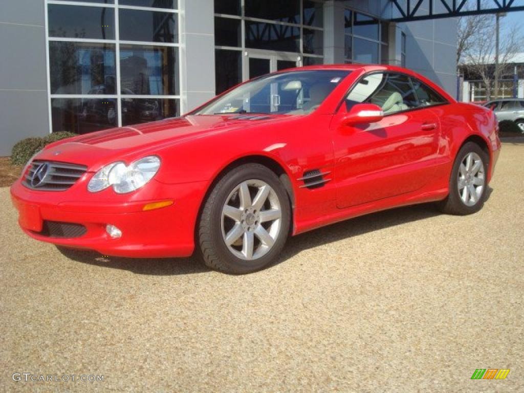 2003 SL 500 Roadster - Magma Red / Stone photo #27