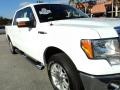 White Platinum Metallic Tri Coat - F150 Lariat SuperCrew Photo No. 2