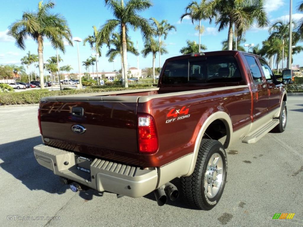 Dark Copper Metallic 2008 Ford F350 Super Duty King Ranch Crew Cab 4x4 Exterior Photo #42693919