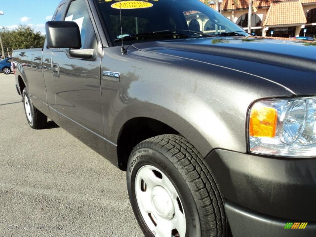 2008 F150 XL Regular Cab - Dark Shadow Grey Metallic / Medium/Dark Flint photo #2