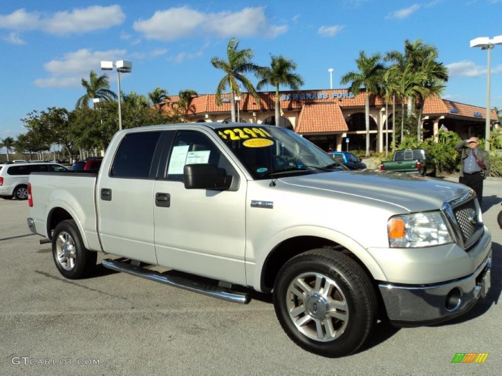 2006 F150 Lariat SuperCrew - Silver Metallic / Tan photo #1