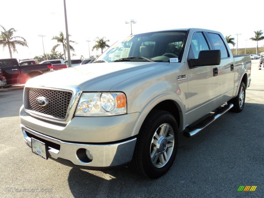 2006 F150 Lariat SuperCrew - Silver Metallic / Tan photo #14