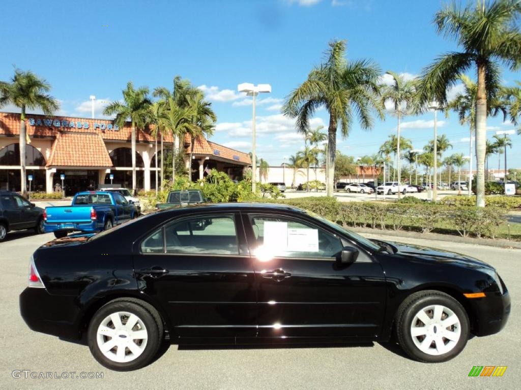 2008 Fusion S - Black Ebony / Camel photo #5