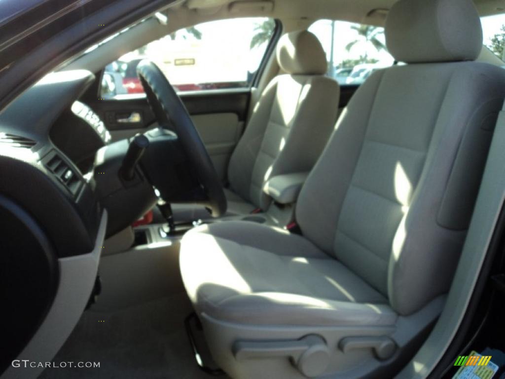 2008 Fusion S - Black Ebony / Camel photo #17