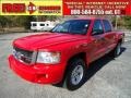 2008 Flame Red Dodge Dakota SLT Crew Cab  photo #1