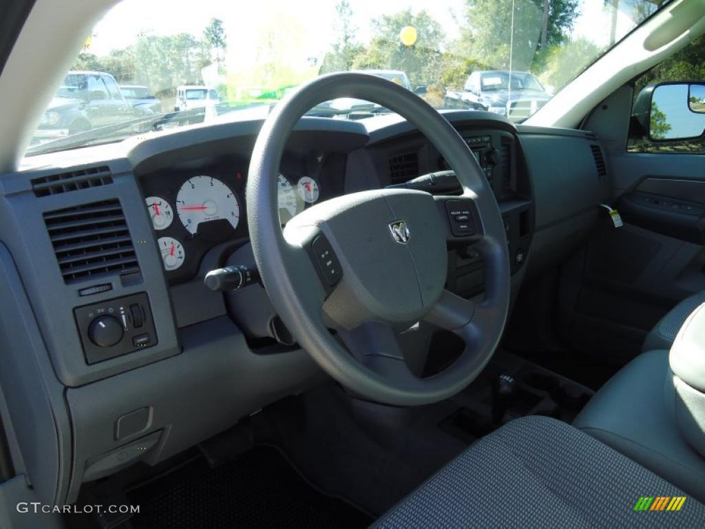 2009 Ram 3500 SLT Quad Cab 4x4 Dually - Bright White / Medium Slate Gray photo #6