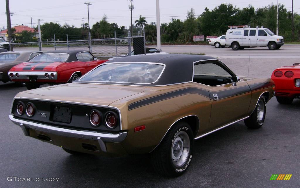 1972 Cuda 340 Coupe - Gold / Black photo #65